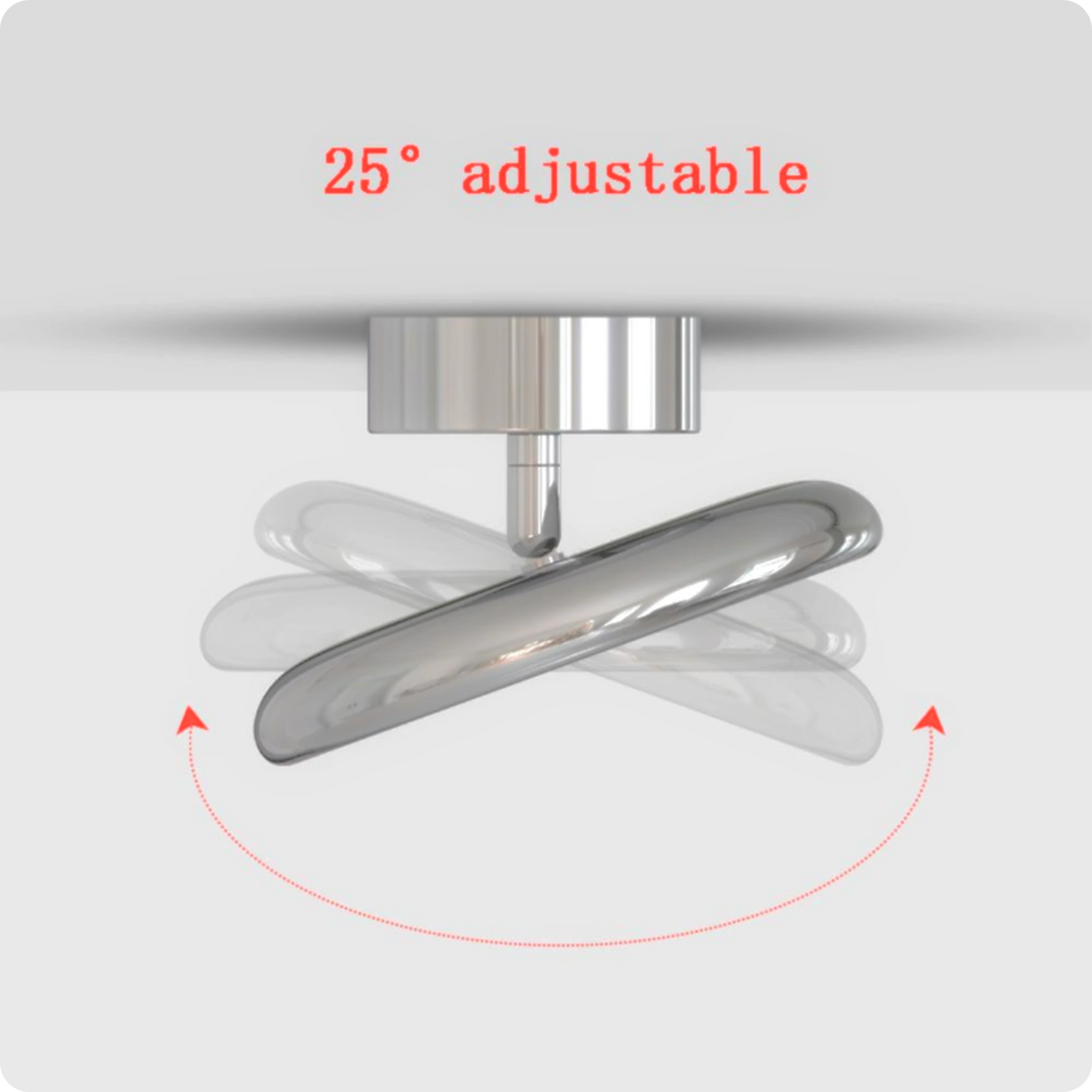 Plafonnier design rond en aluminium avec lumière réglable et douce - PlafonnierDeco