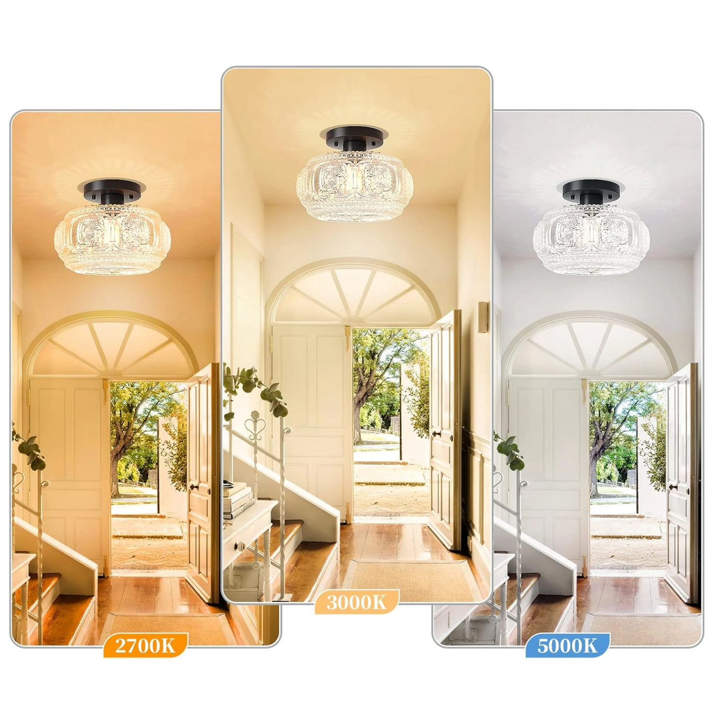 Plafonnier moderne en verre au design épuré pour une ambiance élégante - PlafonnierDeco