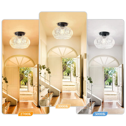 Plafonnier moderne en verre au design épuré pour une ambiance élégante - PlafonnierDeco