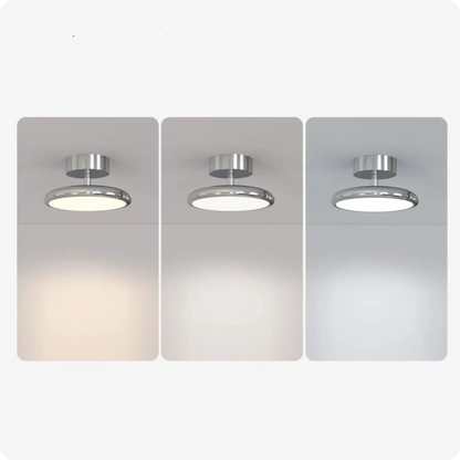 Plafonnier design rond en aluminium avec lumière réglable et douce - PlafonnierDeco