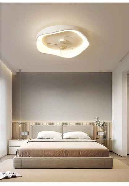Plafonnier LED Moderne Blanc Acrylique Grande Surface | Style Nordique
