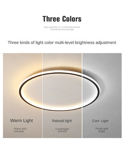 Plafonnier Circulaire Minimaliste LED Dimmable Rond