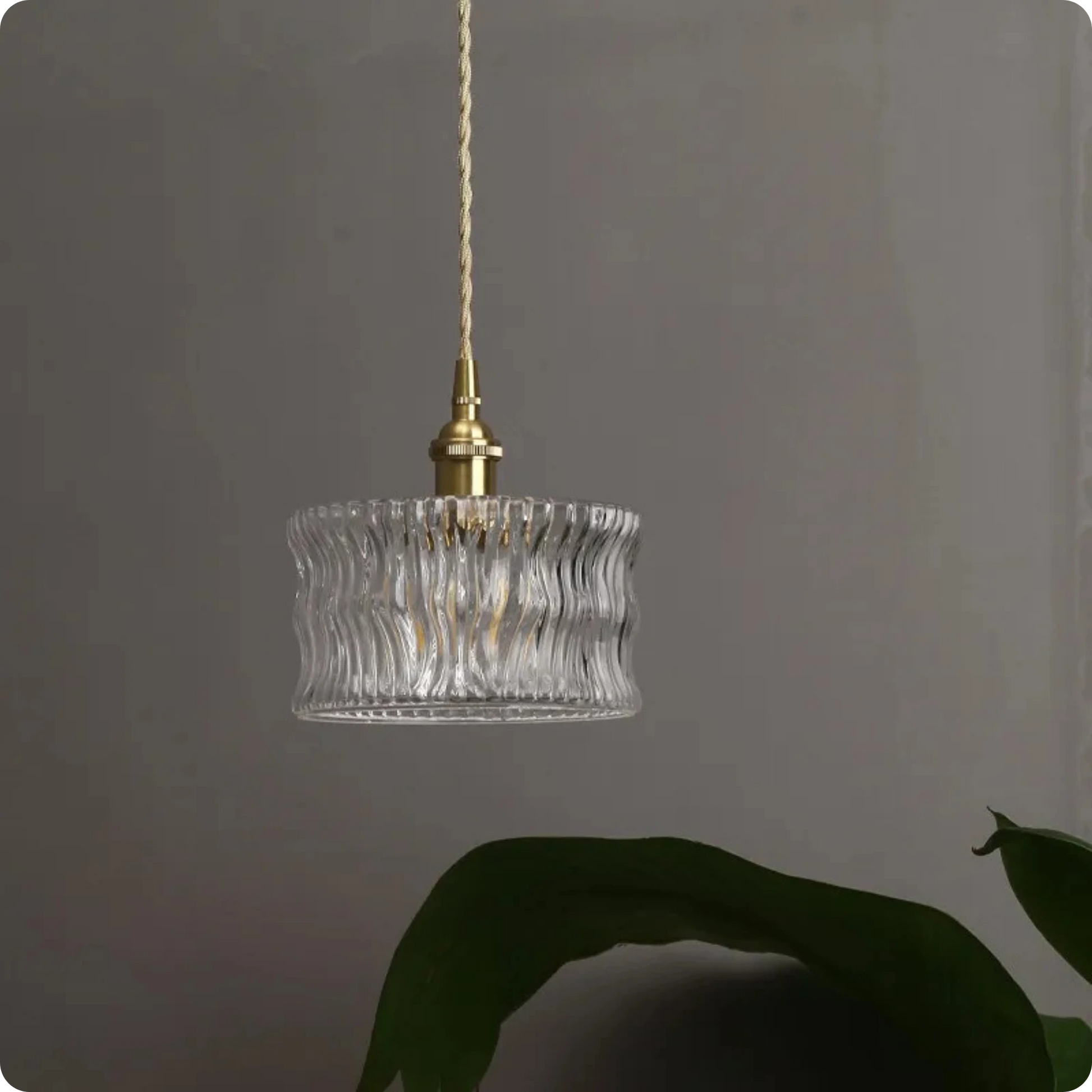 Plafonnier Verre Transparent Suspendu Moderne pour Intérieurs Tendance - PlafonnierDeco
