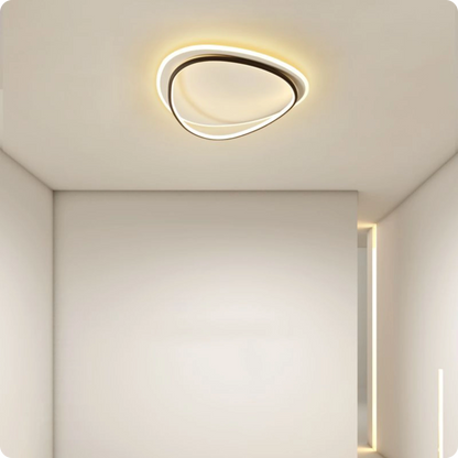 Plafonnier Contemporain Aluminium Finition Fer LED Température Réglable - PlafonnierDeco