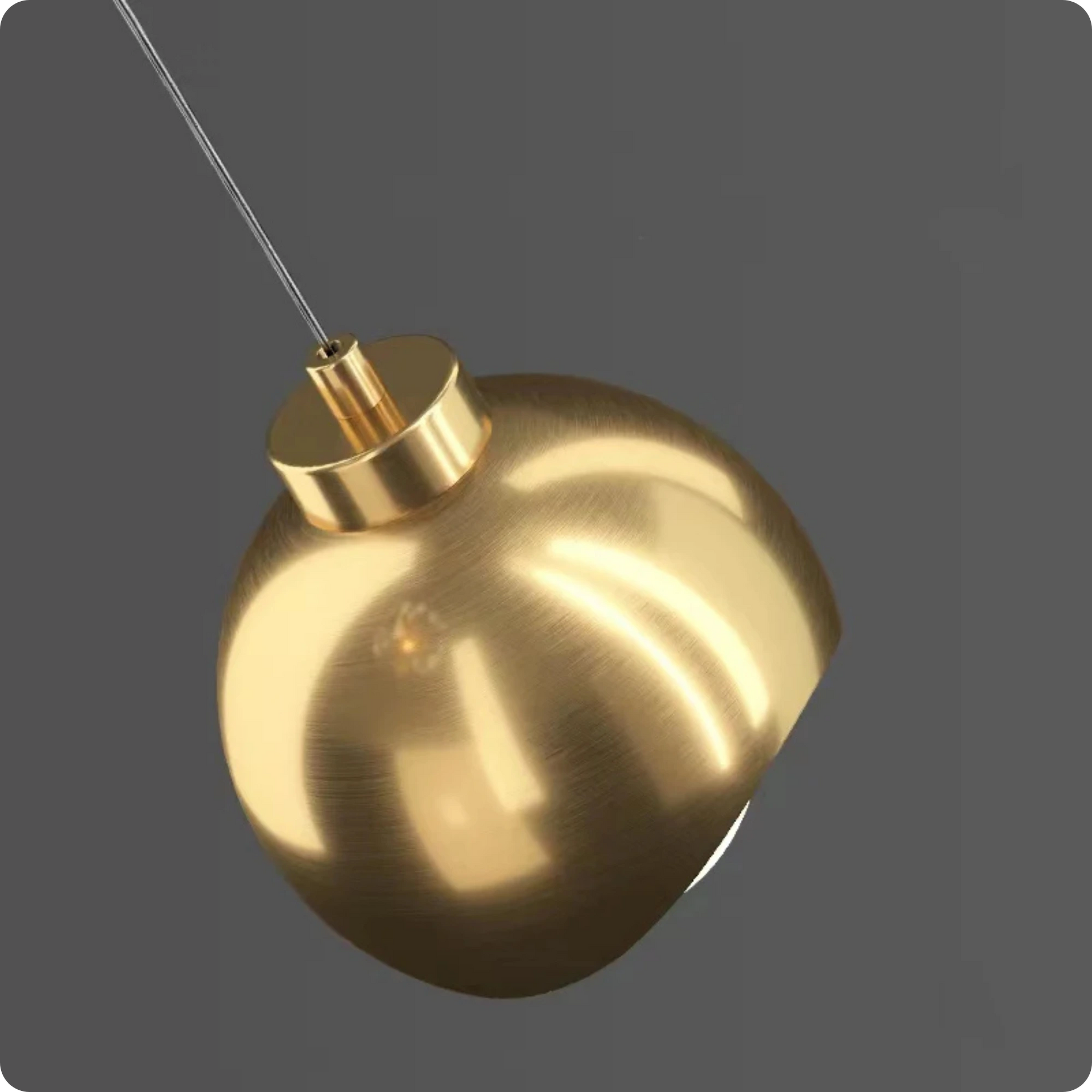 Plafonnier Suspendu Cristal et Métal Doré - Style Nordique avec Ampoules LED - PlafonnierDeco