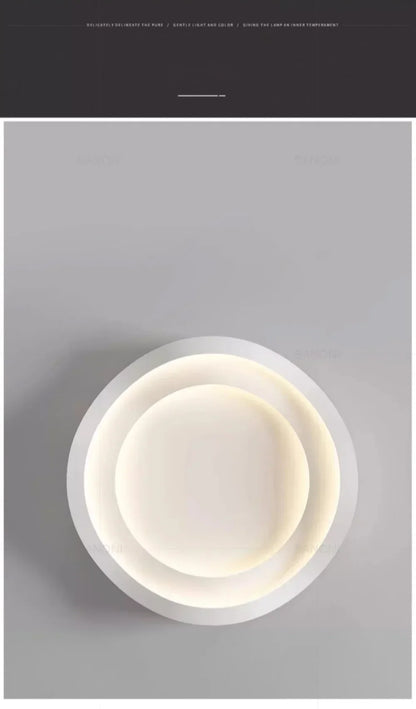 Plafonnier LED Moderne Blanc Acrylique Grande Surface | Style Nordique