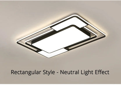 Plafonnier LED Moderne Métal Dimmable + Télécommande