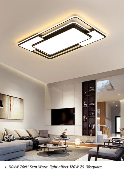 Plafonnier LED Moderne Métal Dimmable + Télécommande