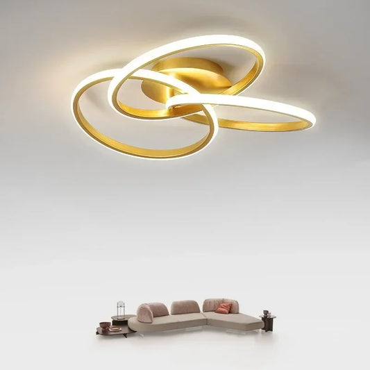 Plafonnier Moderne Acrylique Style Trèfle | LED Intensité Tricolore Réglable