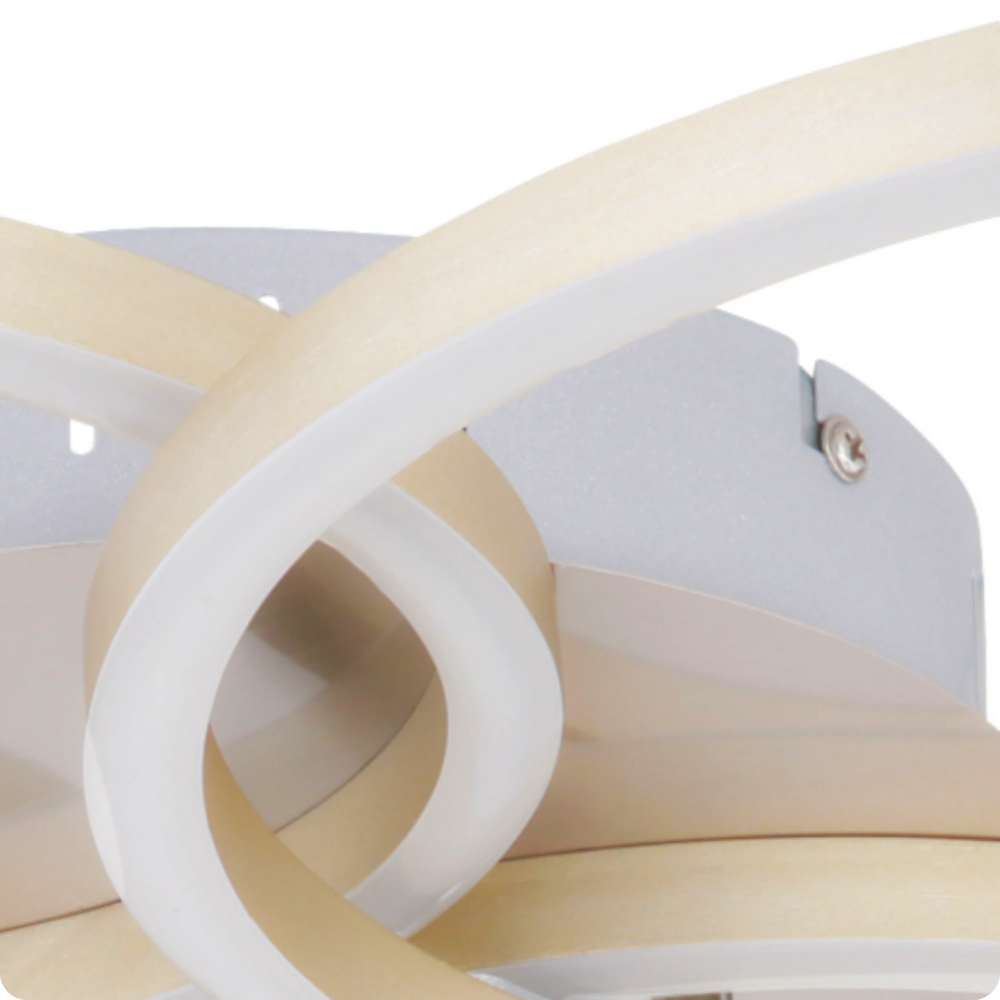 Plafonnier Design LED Anneaux Superposés Blanc avec Télécommande APP - PlafonnierDeco