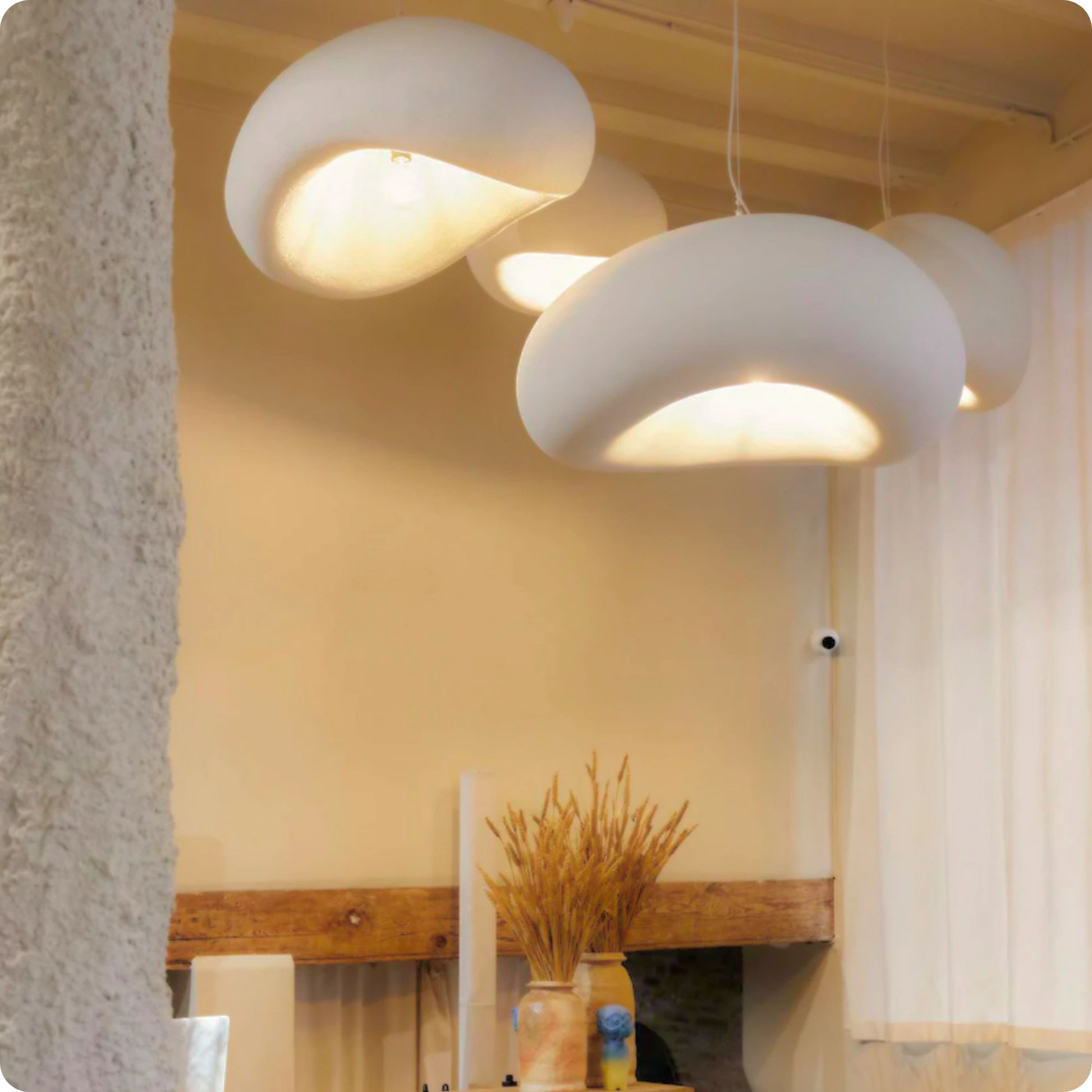 Plafonnier Moderne LED – Suspension E27 en Fer Peint Blanc Élégant - PlafonnierDeco