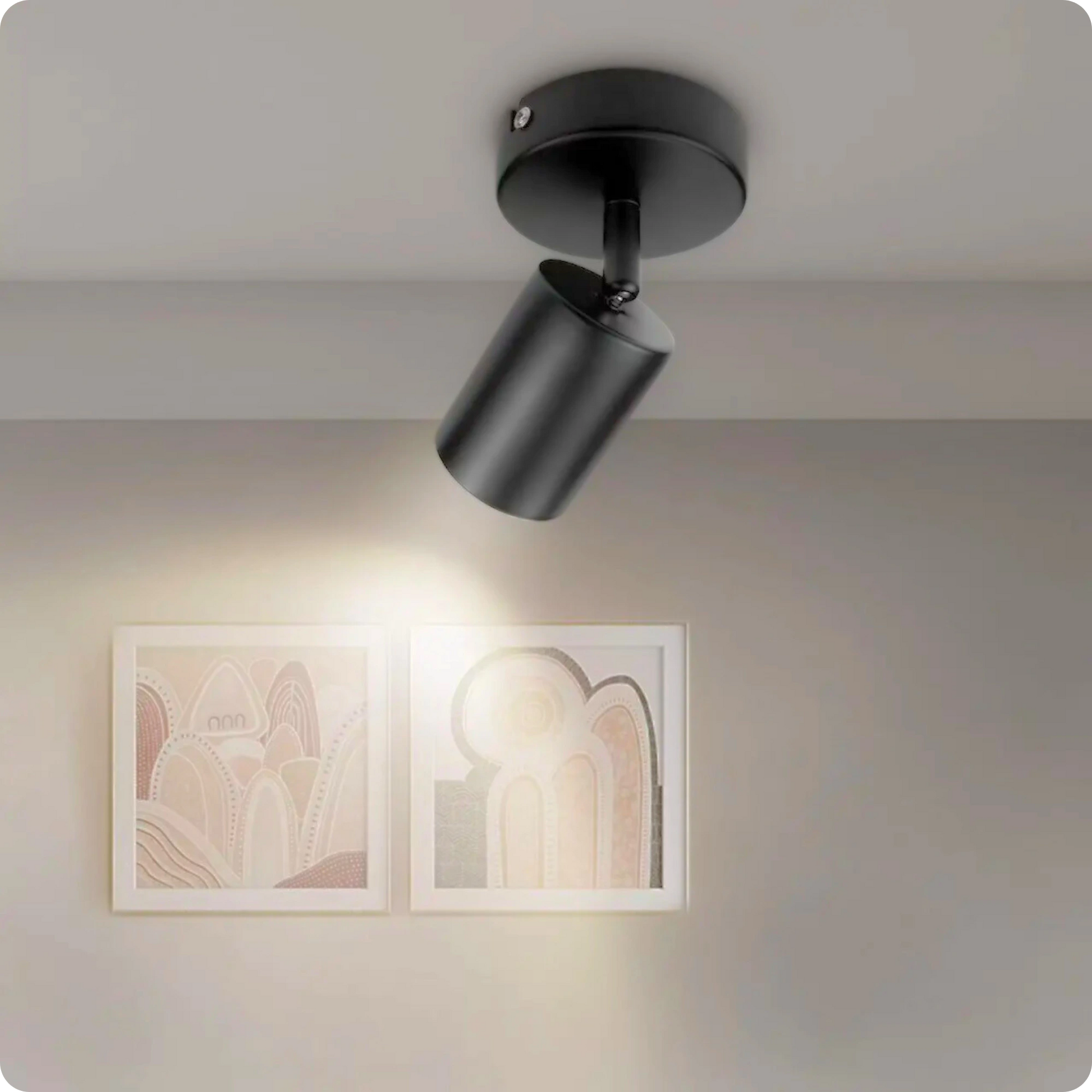 Plafonnier Design Noir Éco-Énergie GU10 Métal pour Intérieur Moderne - PlafonnierDeco