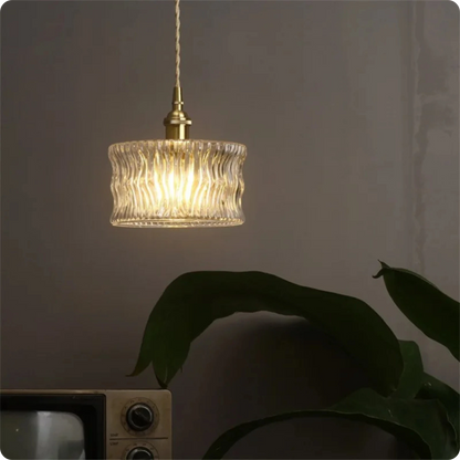 Plafonnier Verre Transparent Suspendu Moderne pour Intérieurs Tendance - PlafonnierDeco