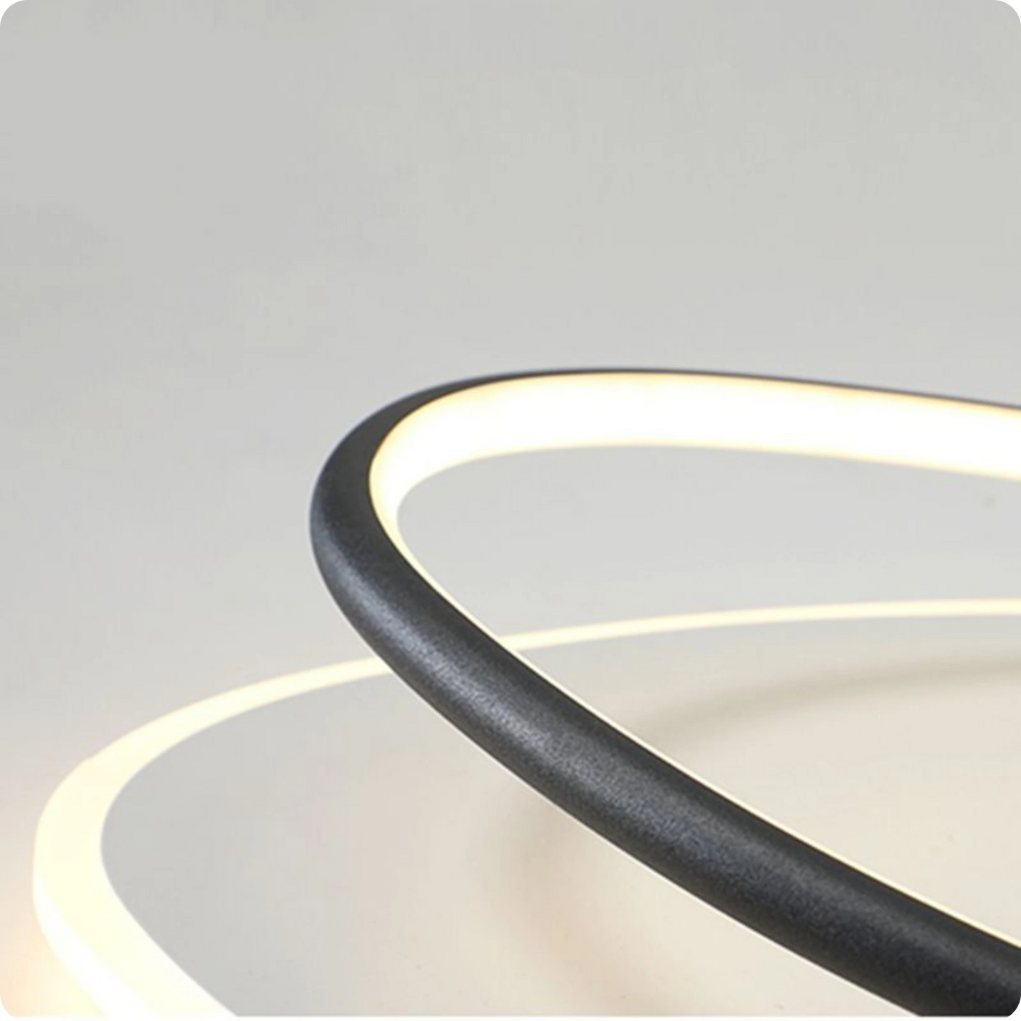 Plafonnier Contemporain Aluminium Finition Fer LED Température Réglable - PlafonnierDeco