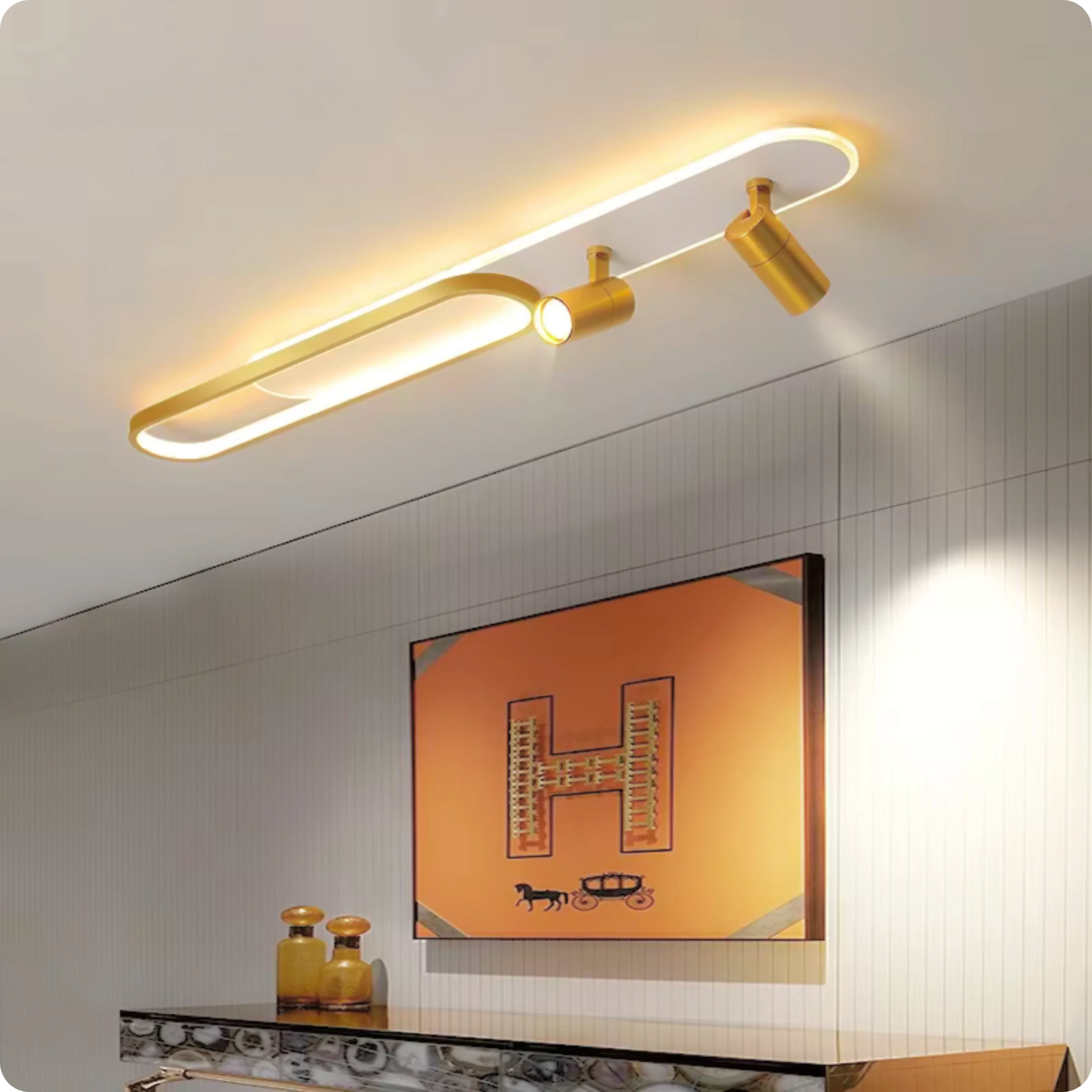 Plafonnier Moderne à Spots LED et Température Changeable - PlafonnierDeco