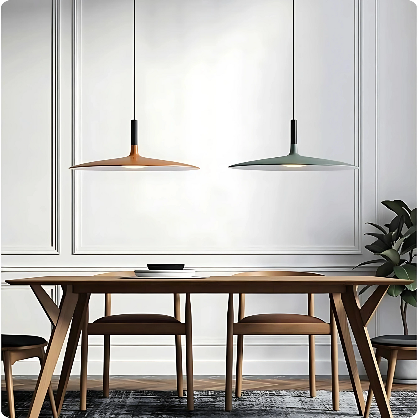 Plafonnier Suspendu Forme Cône Scandinave Moderne - PlafonnierDeco