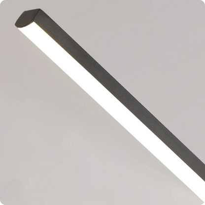 Plafonnier Allongé Noir Aluminium LED Intérieur Moderne 26W - PlafonnierDeco