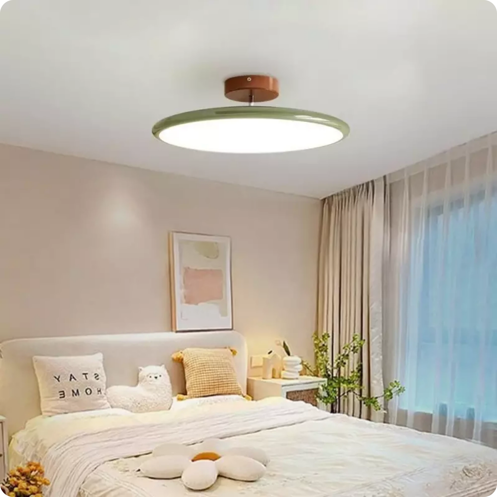 Plafonnier LED rond en métal avec design moderne et décoratif - PlafonnierDeco