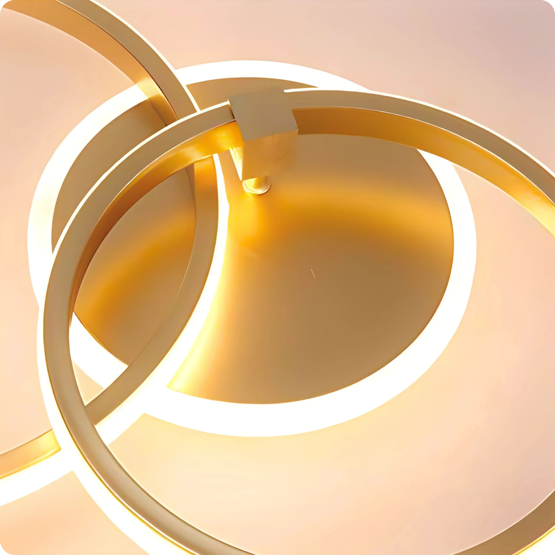 Plafonnier Design à Anneaux Circulaires Multiples | Semi-encastré - PlafonnierDeco