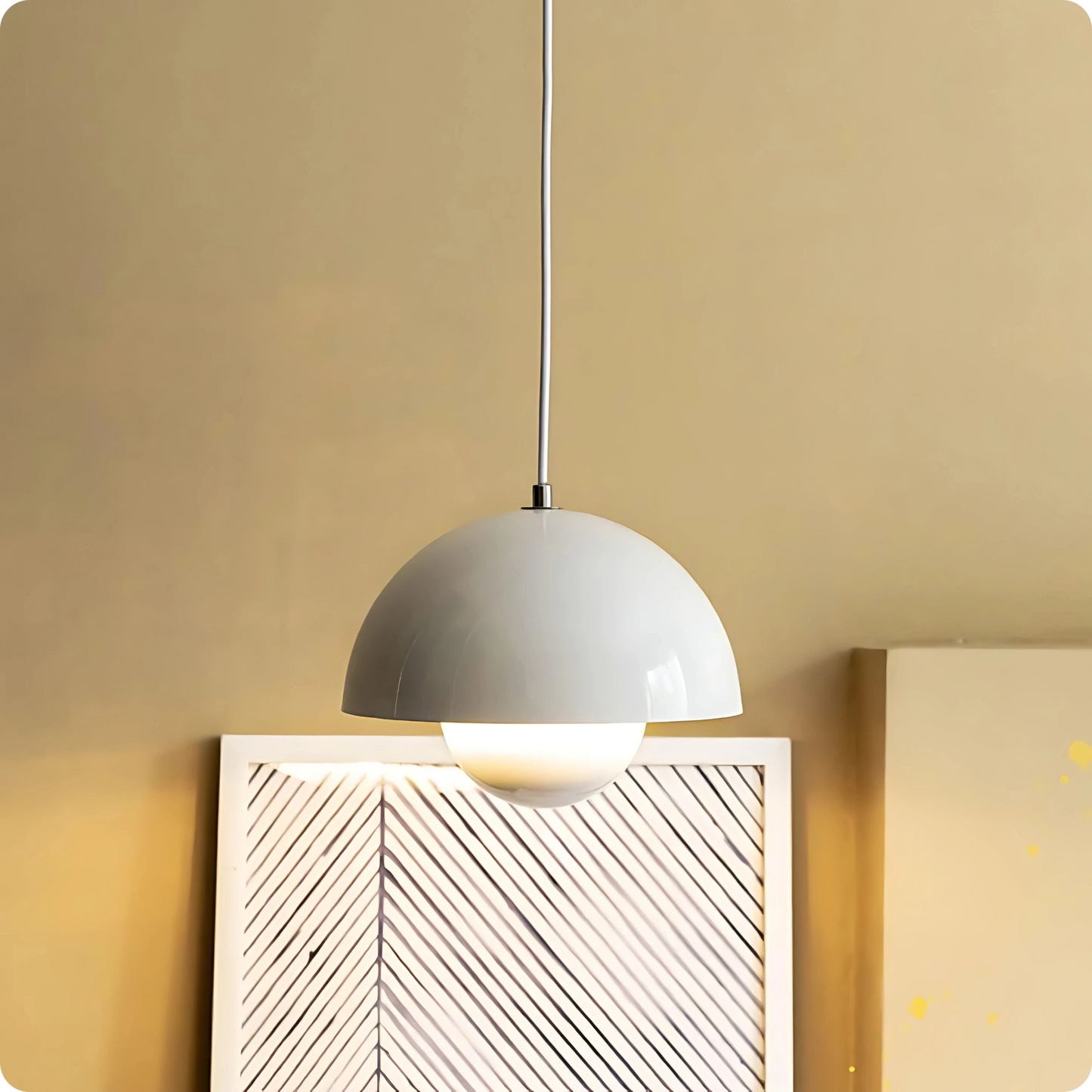 Plafonnier LED Suspendu Style Bourgeon en Métal Peint Multicolore - PlafonnierDeco