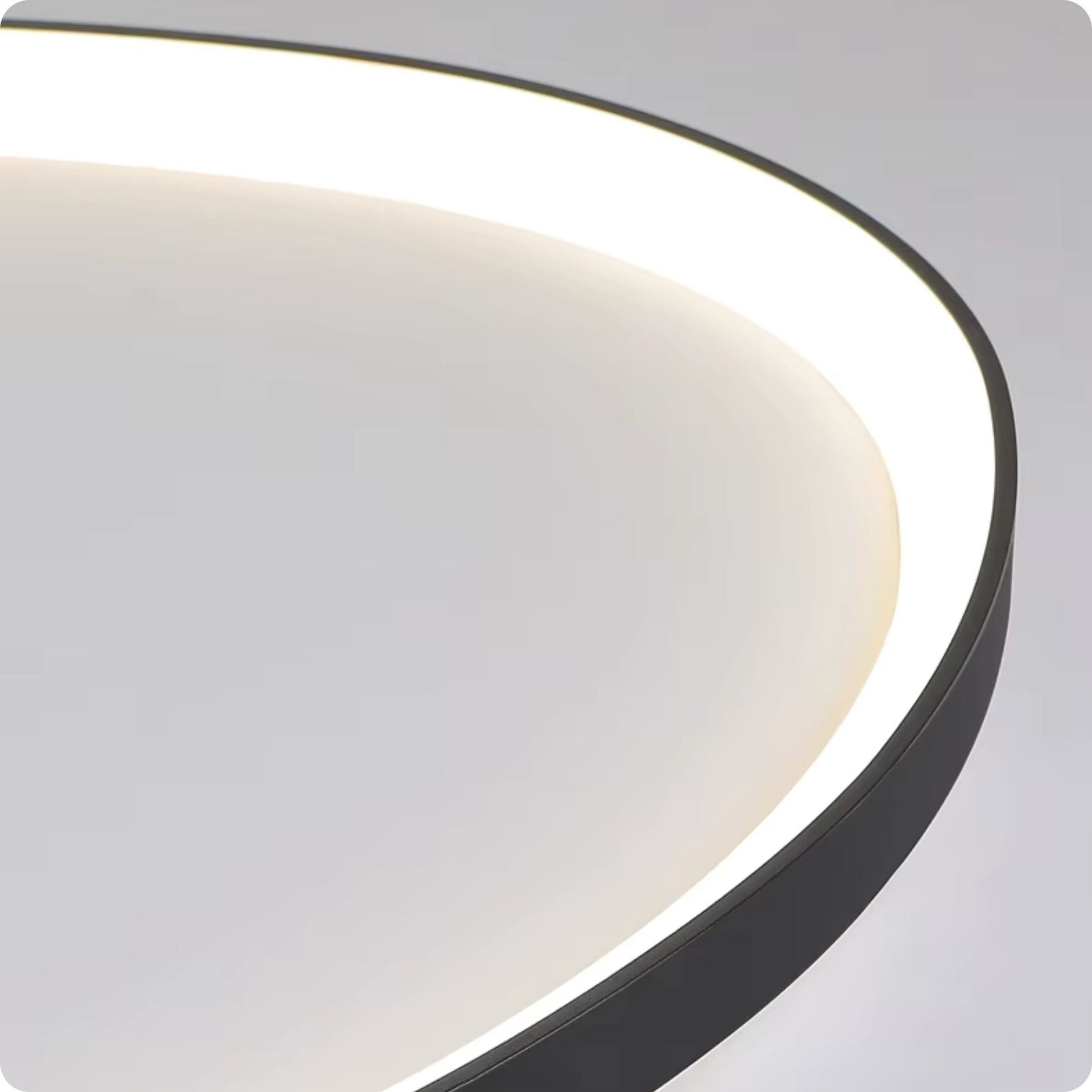 Plafonnier Design Moderne Semi-encastré LED à intensité variable - PlafonnierDeco