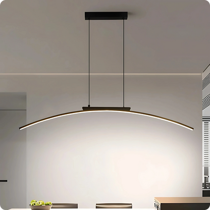 Plafonnier Moderne Arc Courbé en Fer Forgé LED - PlafonnierDeco