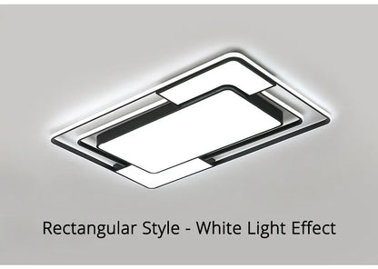 Plafonnier LED Moderne Métal Dimmable + Télécommande