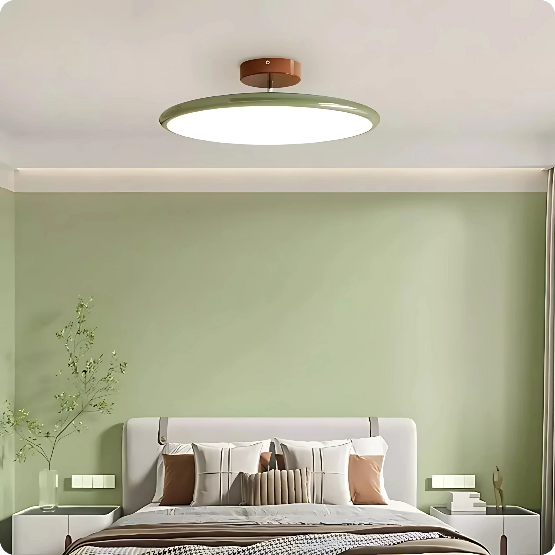 Plafonnier LED rond en métal avec design moderne et décoratif - PlafonnierDeco