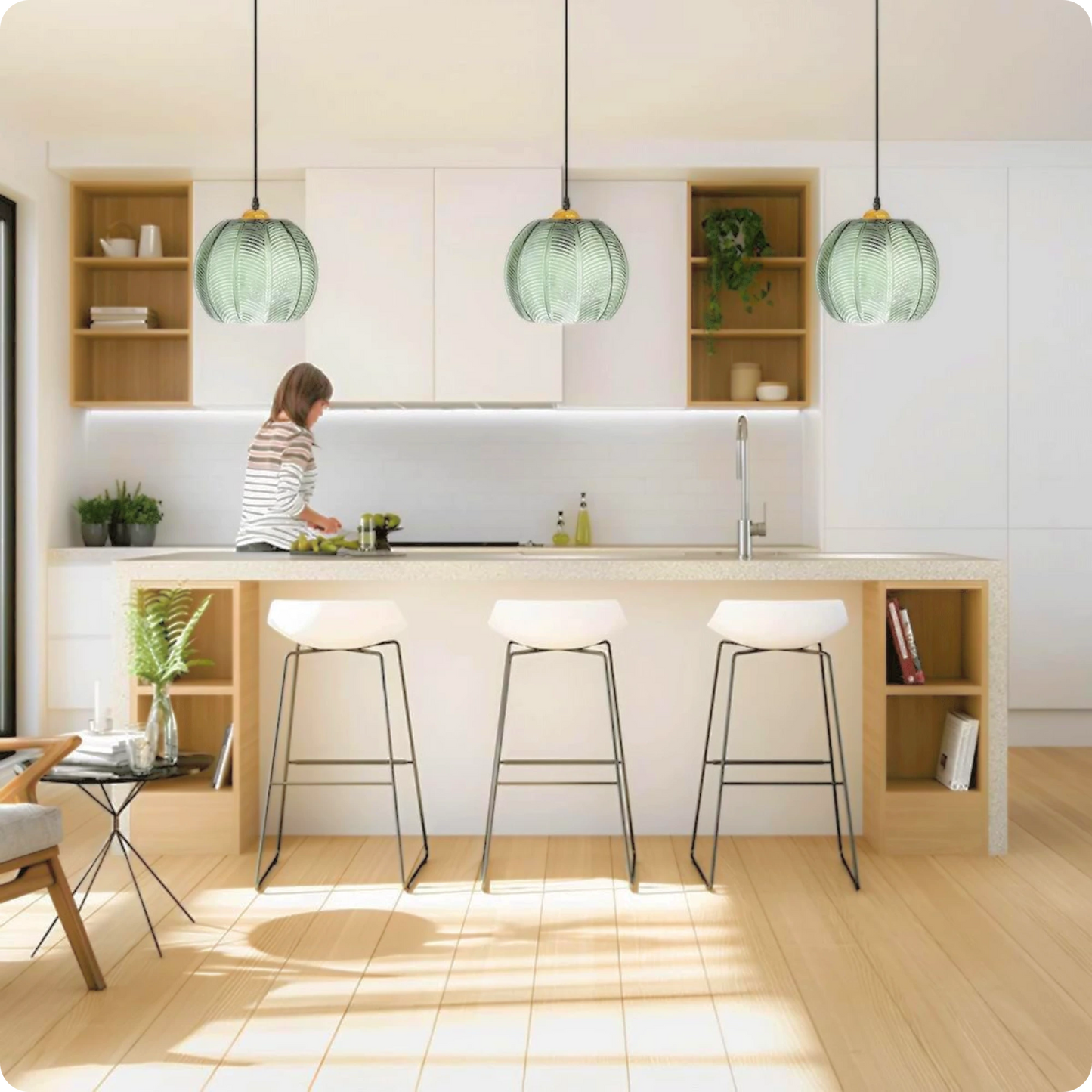 Plafonnier Design Verre Soufflé pour Ambiance Tamisée - PlafonnierDeco