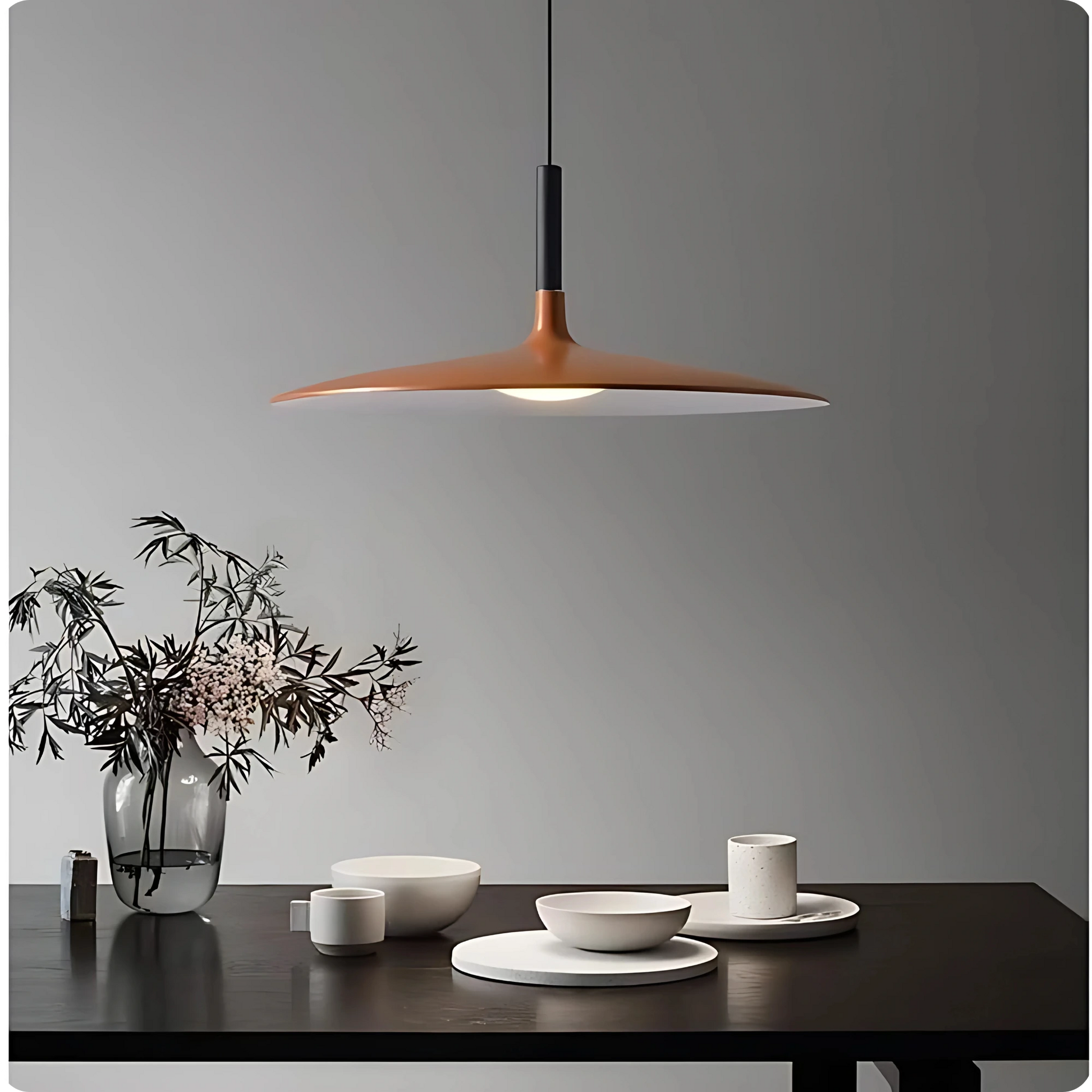 Plafonnier Suspendu Forme Cône Scandinave Moderne - PlafonnierDeco