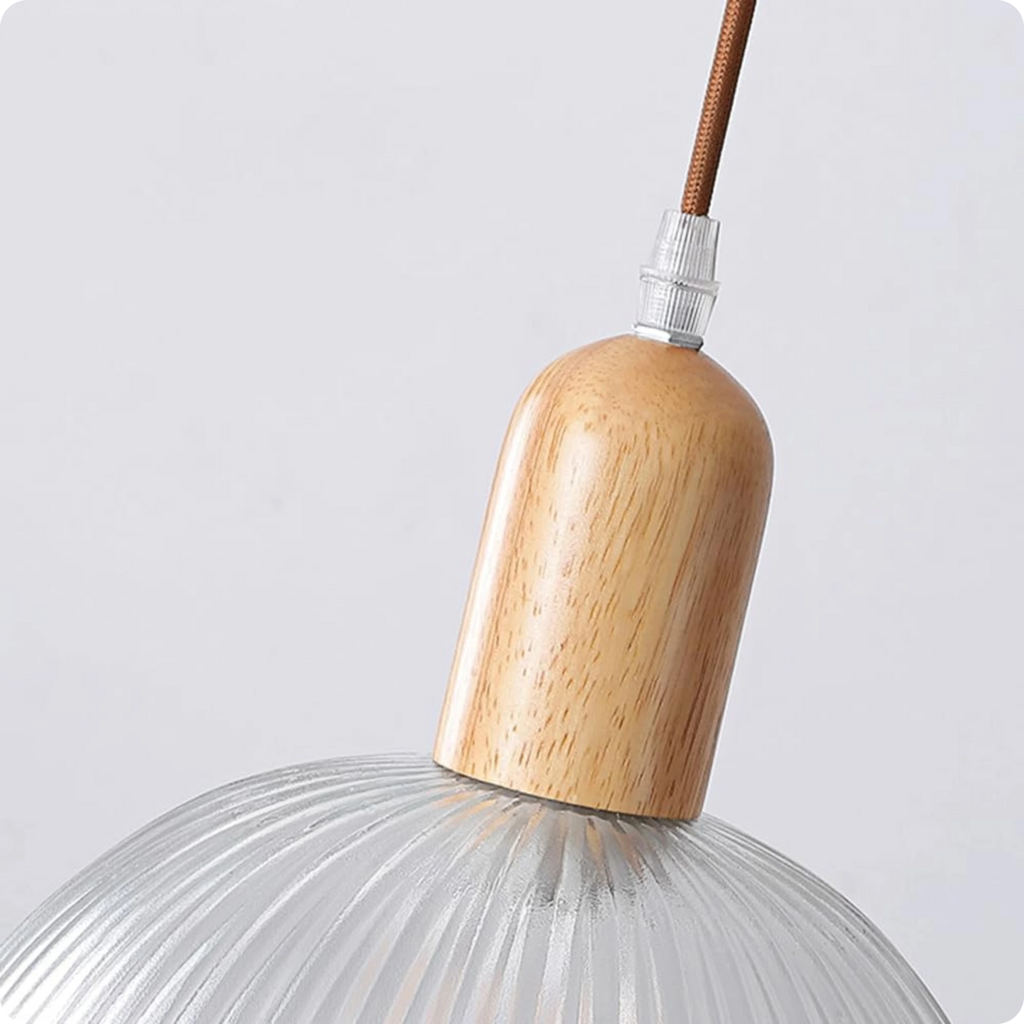 Plafonnier Suspension Design – Verre Métal Effet Scandinave - PlafonnierDeco