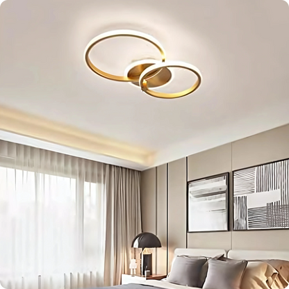 Plafonnier Design à Anneaux Circulaires Multiples | Semi-encastré - PlafonnierDeco