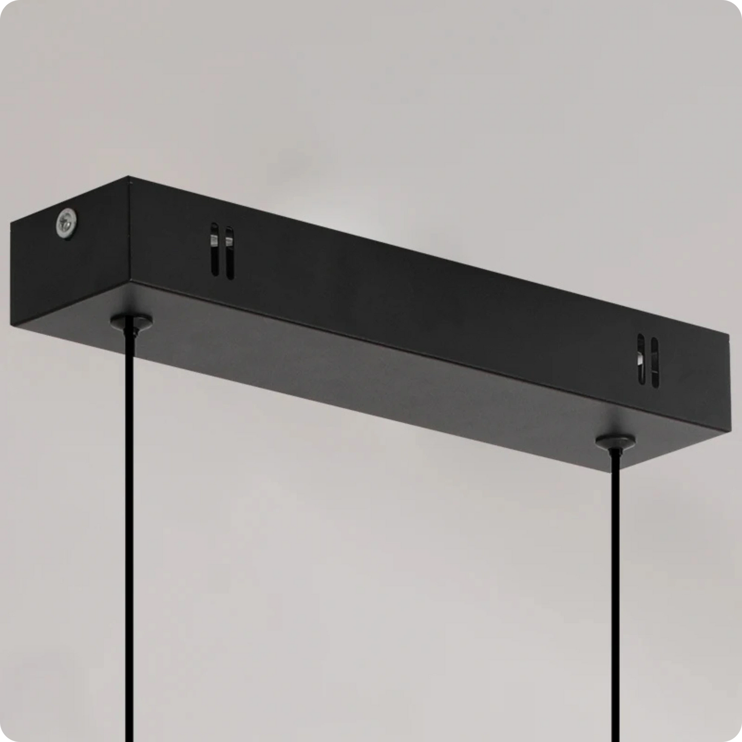 Plafonnier Allongé Noir Aluminium LED Intérieur Moderne 26W - PlafonnierDeco