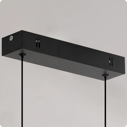 Plafonnier Allongé Noir Aluminium LED Intérieur Moderne 26W - PlafonnierDeco