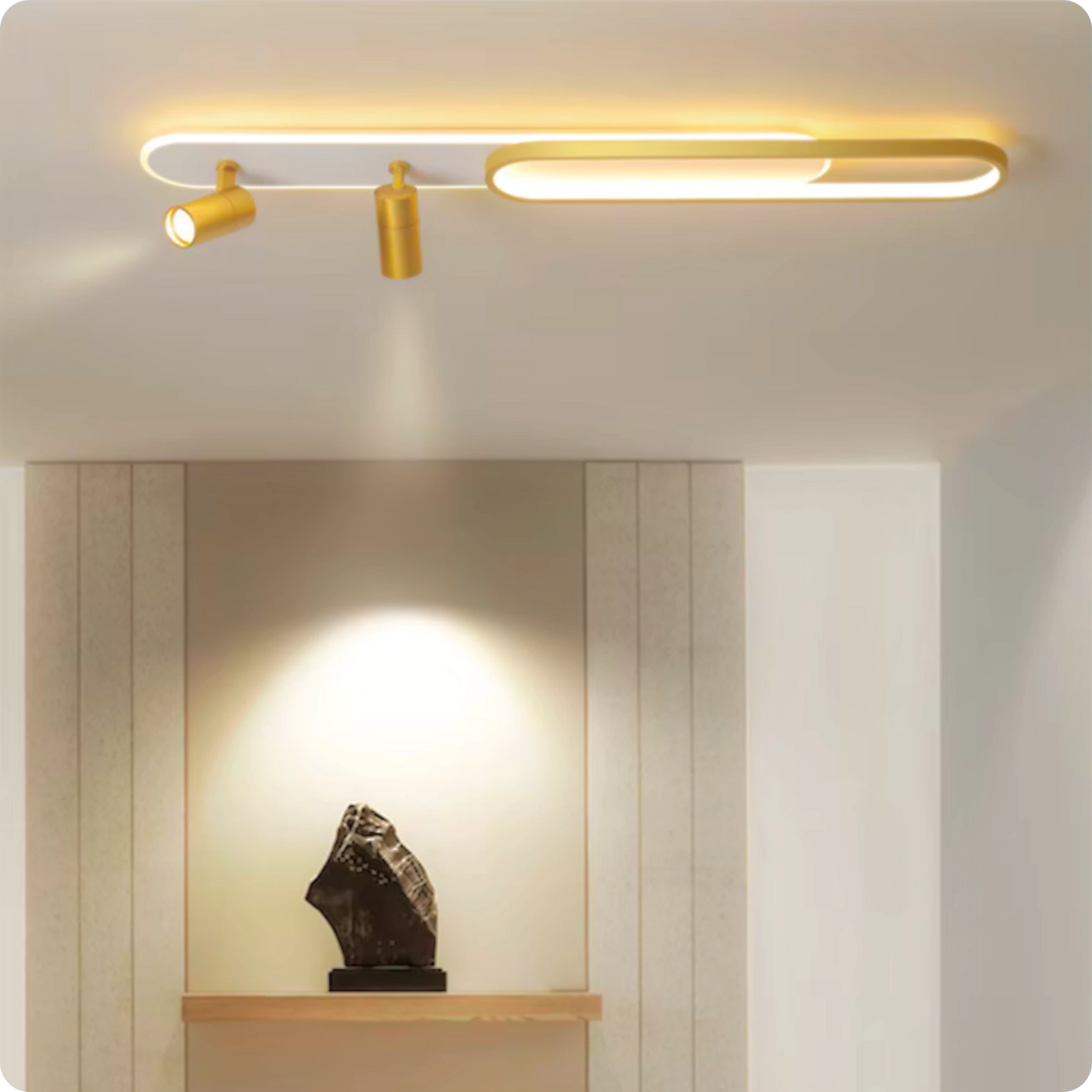 Plafonnier Moderne à Spots LED et Température Changeable - PlafonnierDeco