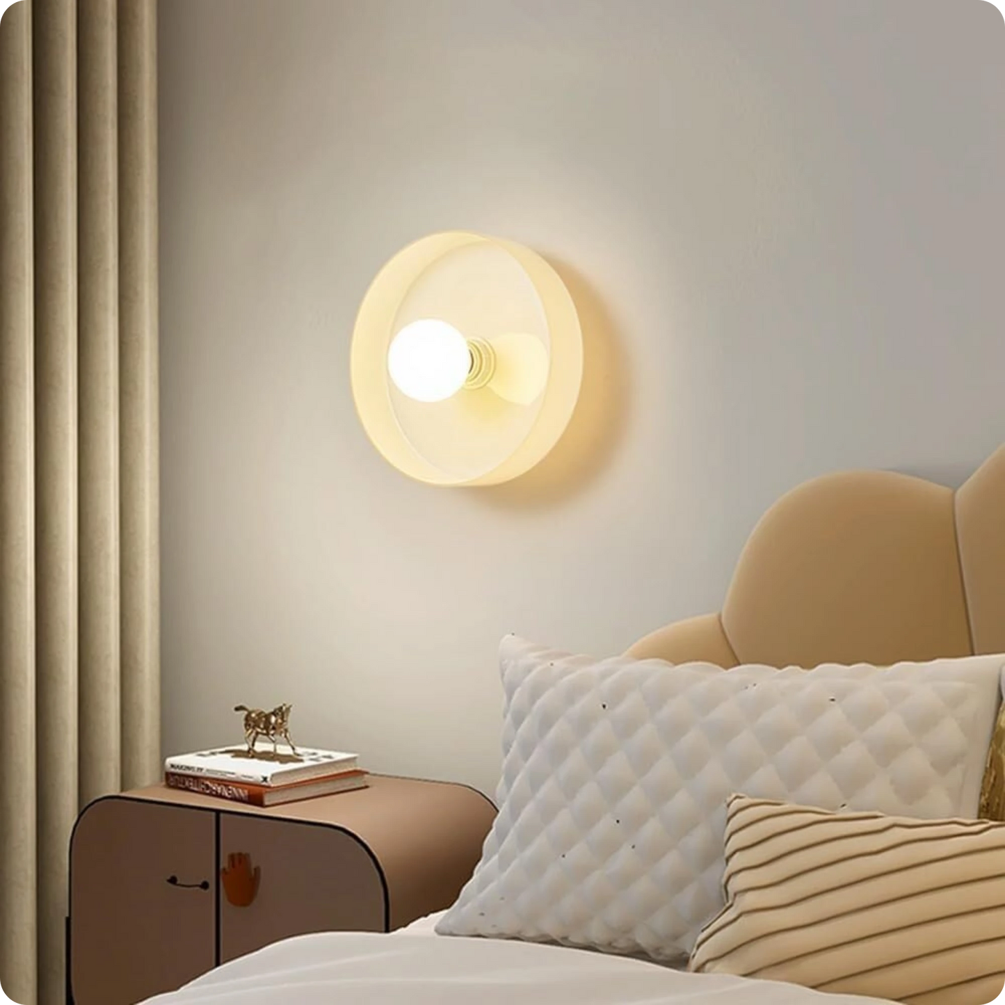 Plafonnier en verre laiteux vert moderne – Lumière LED élégante - PlafonnierDeco