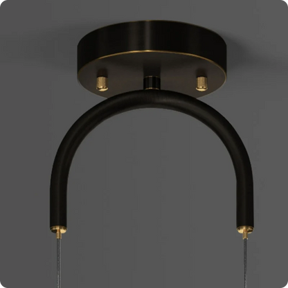 Plafonnier Suspendu Cristal et Métal Doré - Style Nordique avec Ampoules LED - PlafonnierDeco