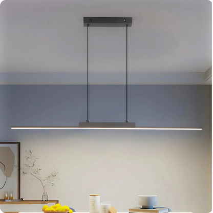 Plafonnier Allongé Noir Aluminium LED Intérieur Moderne 26W - PlafonnierDeco