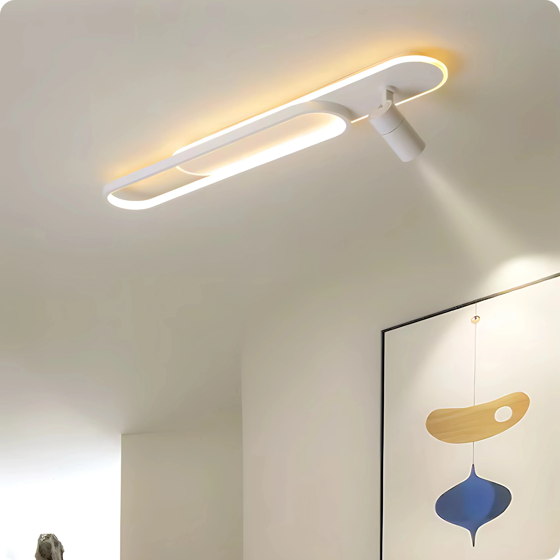Plafonnier Moderne à Spots LED et Température Changeable - PlafonnierDeco