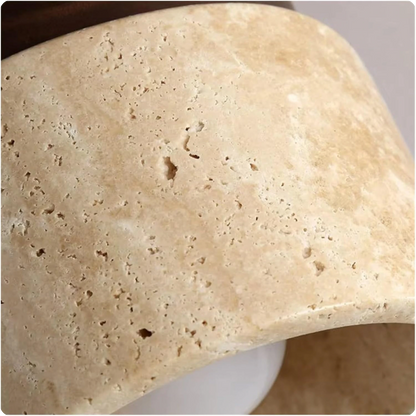 Plafonnier en marbre naturel avec éclairage LED éco-énergétique - PlafonnierDeco