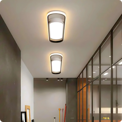 Plafonnier LED minimaliste moderne avec bandes lumineuses - PlafonnierDeco