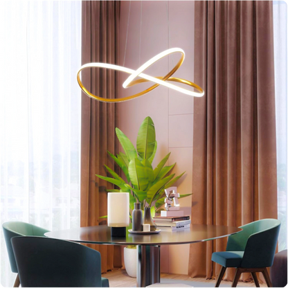 Plafonnier Suspendu Métal Bicolore Style Nordique LED - PlafonnierDeco