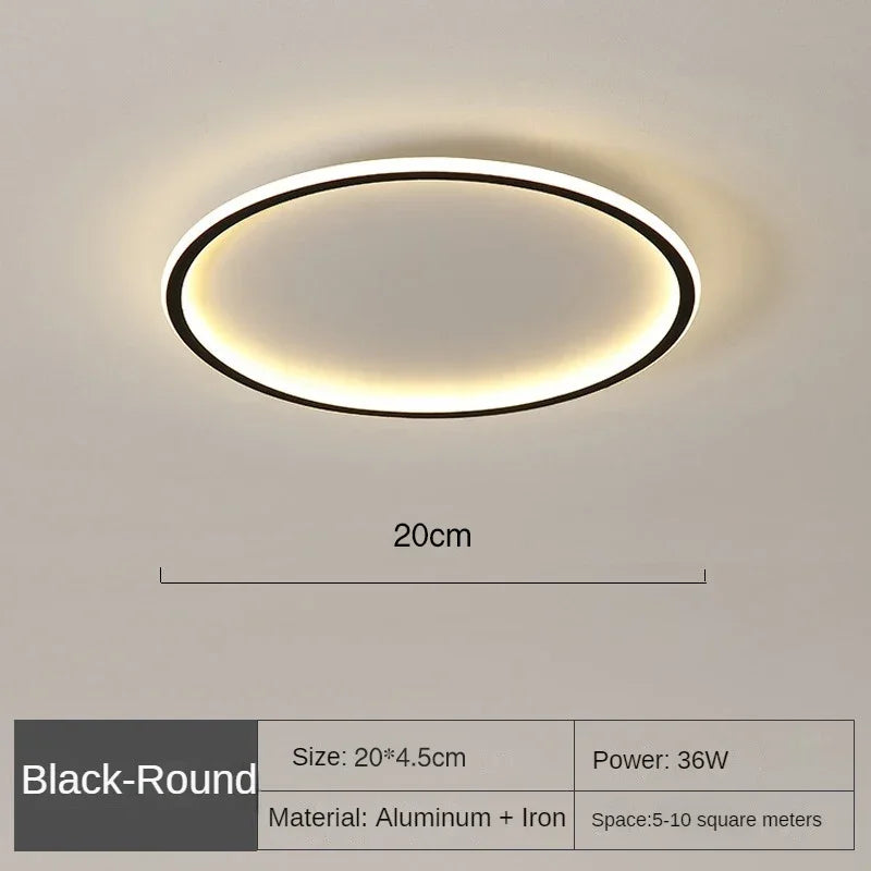 Plafonnier Circulaire Minimaliste LED Dimmable Rond