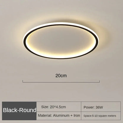 Plafonnier Circulaire Minimaliste LED Dimmable Rond