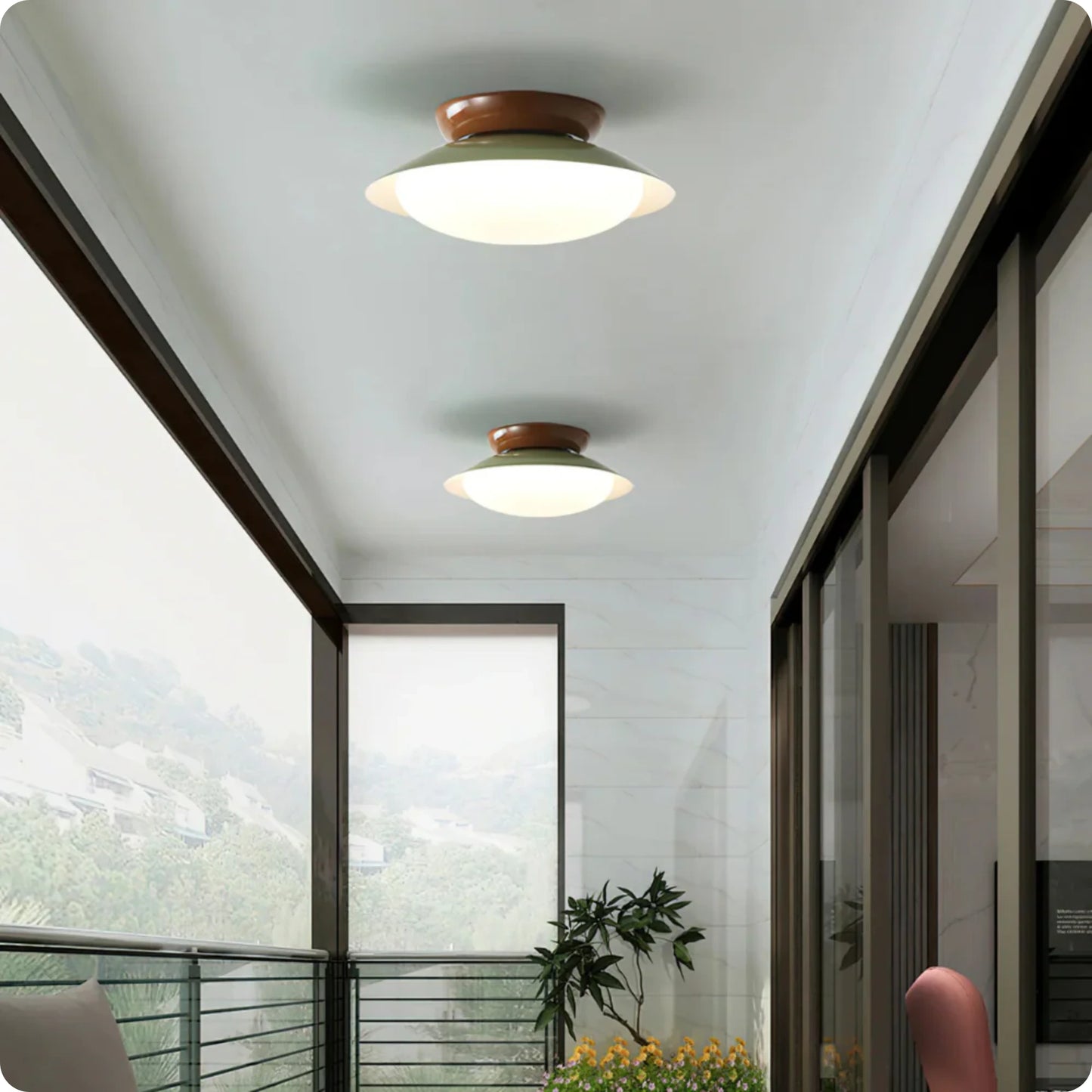 Plafonnier LED moderne avec variateur pour éclairage intérieur - PlafonnierDeco