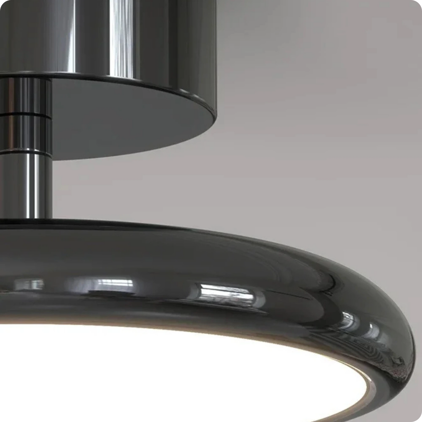 Plafonnier design rond en aluminium avec lumière réglable et douce - PlafonnierDeco