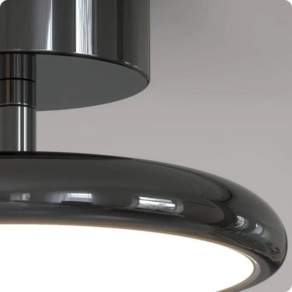Plafonnier design rond en aluminium avec lumière réglable et douce - PlafonnierDeco