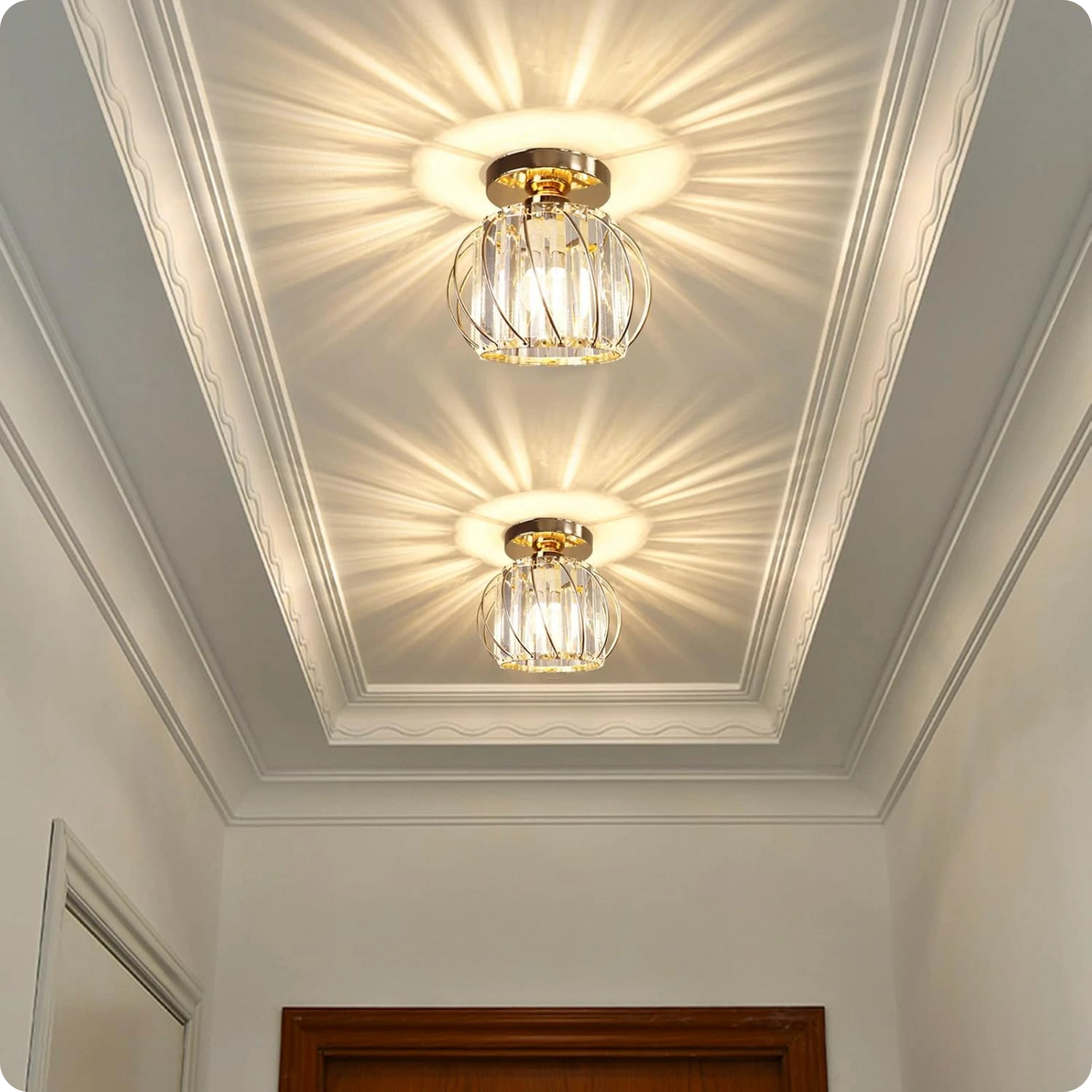 Plafonnier Métal et Verre au Look Contemporain pour Éclairage Accueillant - PlafonnierDeco