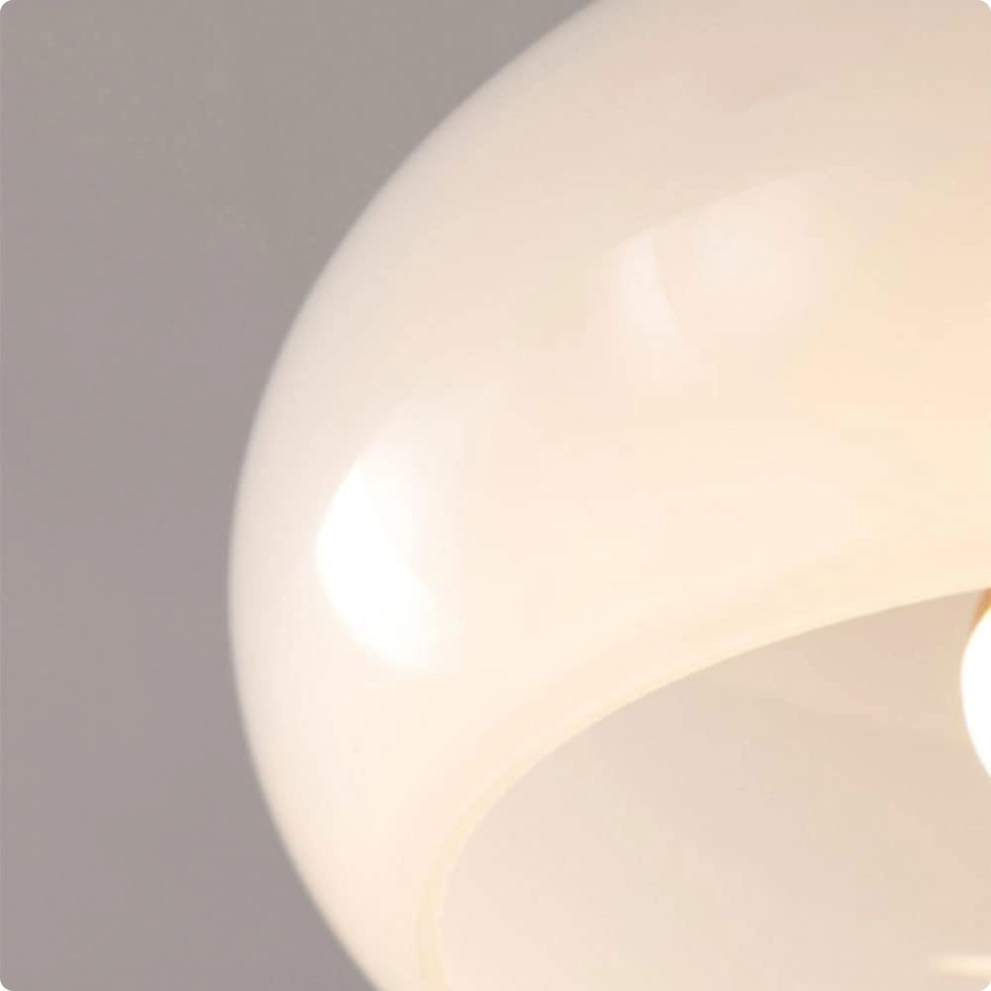 Plafonnier design en verre soufflé orange et blanc avec éclairage LED doux - PlafonnierDeco