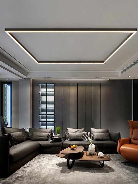 Plafonnier LED Longue Bande - Style Minimaliste Épuré